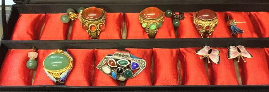 Chinese rings & earrings